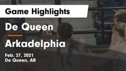 De Queen  vs Arkadelphia  Game Highlights - Feb. 27, 2021