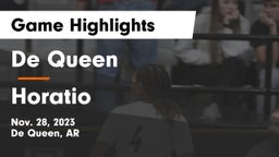 De Queen  vs Horatio  Game Highlights - Nov. 28, 2023
