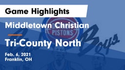 Middletown Christian  vs Tri-County North  Game Highlights - Feb. 6, 2021
