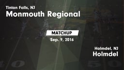 Matchup: Monmouth Regional vs. Holmdel  2016