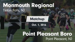 Matchup: Monmouth Regional vs. Point Pleasant Boro  2016