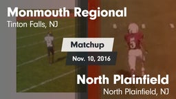 Matchup: Monmouth Regional vs. North Plainfield  2016