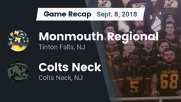 Recap: Monmouth Regional  vs. Colts Neck  2018