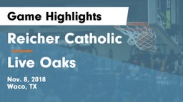 Reicher Catholic  vs Live Oaks Game Highlights - Nov. 8, 2018