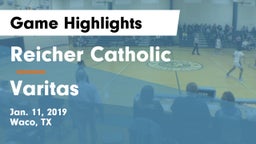 Reicher Catholic  vs Varitas Game Highlights - Jan. 11, 2019