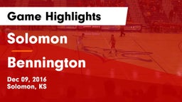 Solomon  vs Bennington  Game Highlights - Dec 09, 2016