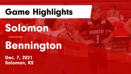 Solomon  vs Bennington  Game Highlights - Dec. 7, 2021