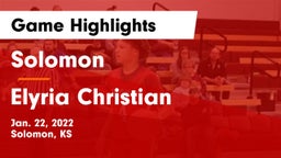 Solomon  vs Elyria Christian  Game Highlights - Jan. 22, 2022