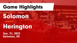 Solomon  vs Herington  Game Highlights - Jan. 21, 2022