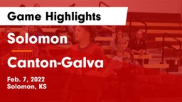Solomon  vs Canton-Galva  Game Highlights - Feb. 7, 2022
