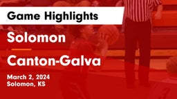 Solomon  vs Canton-Galva  Game Highlights - March 2, 2024