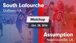Matchup: South Lafourche vs. Assumption  2016