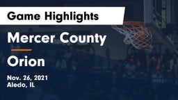 Mercer County  vs Orion  Game Highlights - Nov. 26, 2021