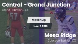 Matchup: Central - Grand vs. Mesa Ridge  2018