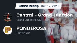 Recap: Central - Grand Junction  vs. PONDEROSA  2020