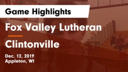 Fox Valley Lutheran  vs Clintonville  Game Highlights - Dec. 12, 2019