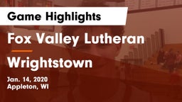 Fox Valley Lutheran  vs Wrightstown  Game Highlights - Jan. 14, 2020
