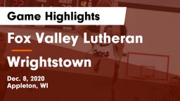 Fox Valley Lutheran  vs Wrightstown  Game Highlights - Dec. 8, 2020