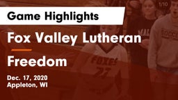 Fox Valley Lutheran  vs Freedom  Game Highlights - Dec. 17, 2020