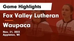 Fox Valley Lutheran  vs Waupaca  Game Highlights - Nov. 21, 2023