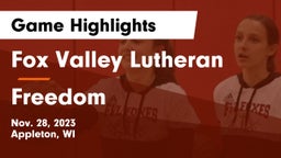 Fox Valley Lutheran  vs Freedom  Game Highlights - Nov. 28, 2023