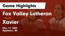 Fox Valley Lutheran  vs Xavier  Game Highlights - Dec. 11, 2023