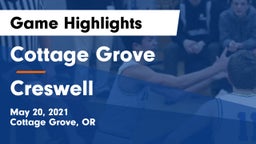Cottage Grove  vs Creswell  Game Highlights - May 20, 2021