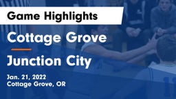 Cottage Grove  vs Junction City  Game Highlights - Jan. 21, 2022