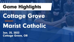 Cottage Grove  vs Marist Catholic  Game Highlights - Jan. 25, 2022