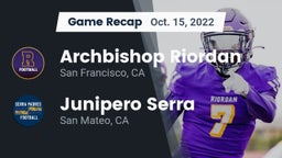 Recap: Archbishop Riordan  vs. Junipero Serra  2022