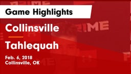 Collinsville  vs Tahlequah  Game Highlights - Feb. 6, 2018