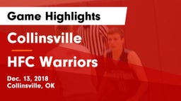 Collinsville  vs HFC Warriors Game Highlights - Dec. 13, 2018