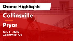 Collinsville  vs Pryor  Game Highlights - Jan. 31, 2020