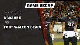 Recap: Navarre  vs. Fort Walton Beach 2015