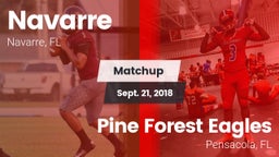 Matchup: Navarre  vs. Pine Forest Eagles 2018