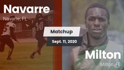 Matchup: Navarre  vs. Milton  2020