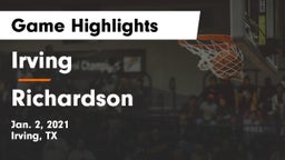 Irving  vs Richardson  Game Highlights - Jan. 2, 2021