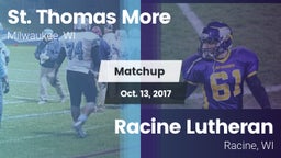 Matchup: St. Thomas More vs. Racine Lutheran  2017