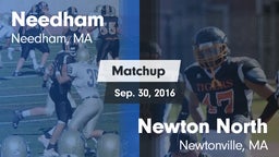 Matchup: Needham  vs. Newton North  2016