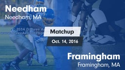 Matchup: Needham  vs. Framingham  2016