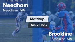 Matchup: Needham  vs. Brookline  2016