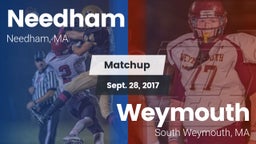 Matchup: Needham  vs. Weymouth  2017