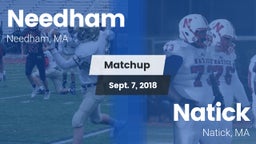 Matchup: Needham  vs. Natick  2018