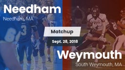 Matchup: Needham  vs. Weymouth  2018