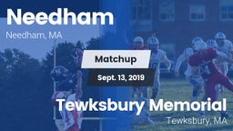 Matchup: Needham  vs. Tewksbury Memorial 2019
