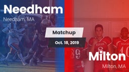 Matchup: Needham  vs. Milton  2019