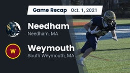 Recap: Needham  vs. Weymouth  2021