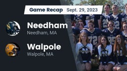 Recap: Needham  vs. Walpole  2023