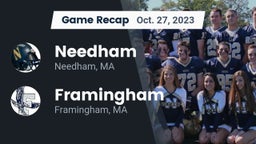 Recap: Needham  vs. Framingham  2023