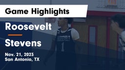 Roosevelt  vs Stevens  Game Highlights - Nov. 21, 2023